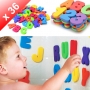 X36 Lettres et chiffres en mousse pour le bain