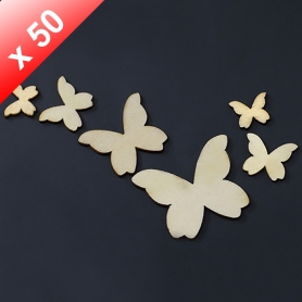 X50 Papillon en bois à peindre