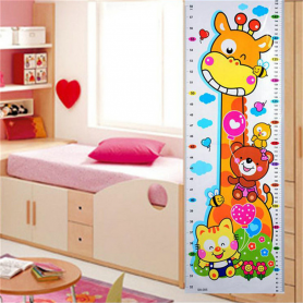 Stickers Toise Girafe pour enfant