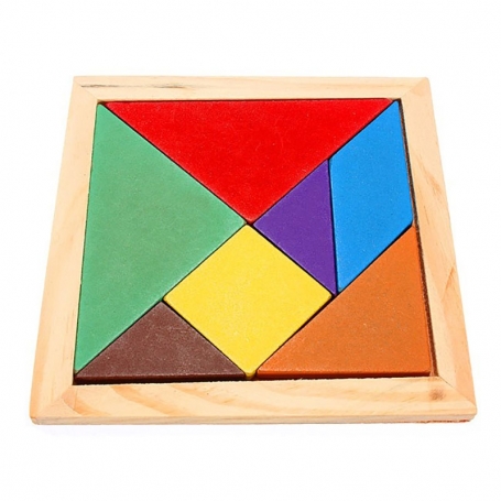 Tangram en bois FSC® - multicolore, Jouet