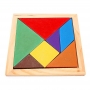 Tangram en bois multicolore