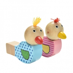 Sifflet oiseau en bois pour enfant