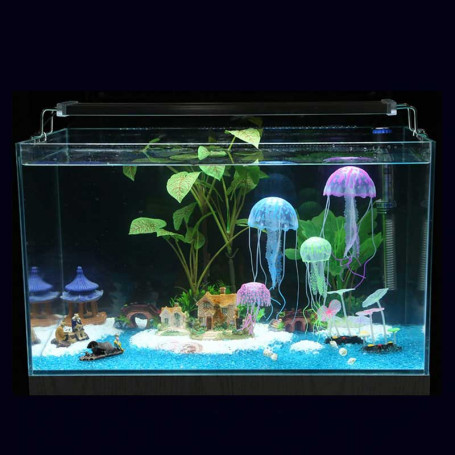 spek Kennis maken knoflook Méduse artificielle décoration aquarium