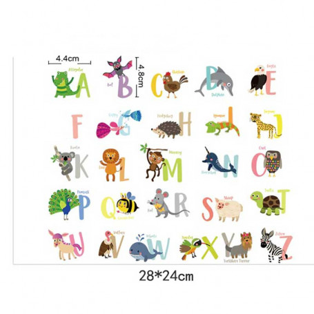 Sticker alphabet pour chambre d'enfant