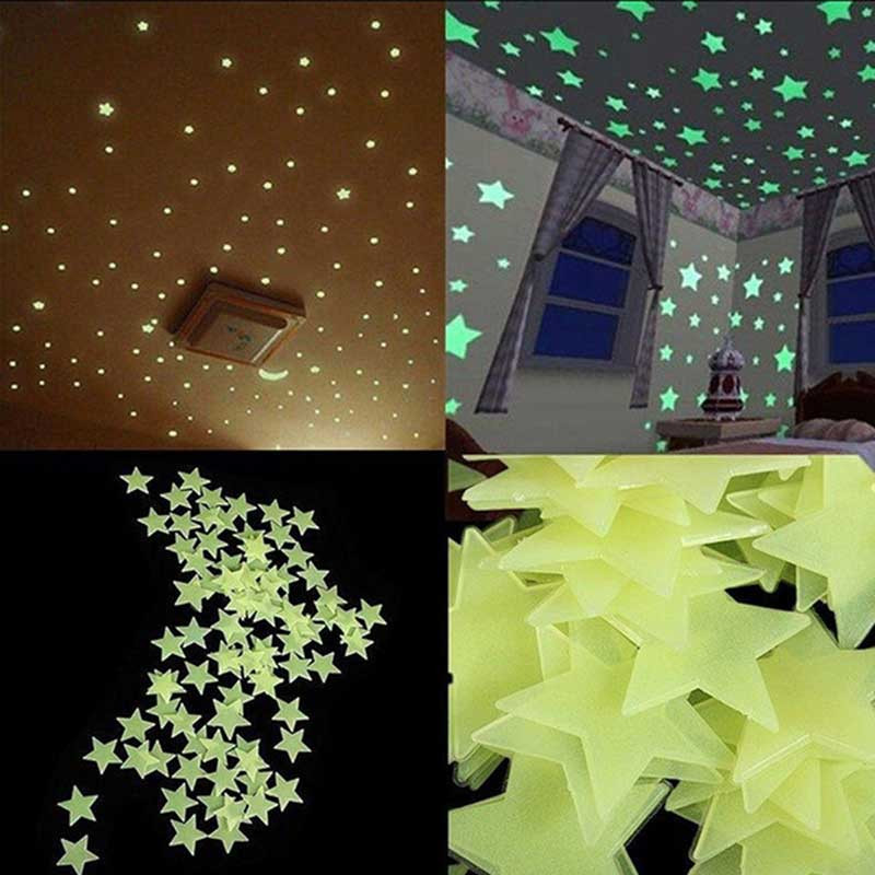 X50 Etoiles  phosphorescente  fluorescente Mur et plafond 