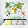 Carte du monde animaux pour enfants