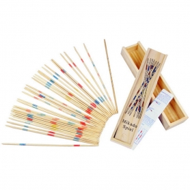 Coffret en bois jeu mikado